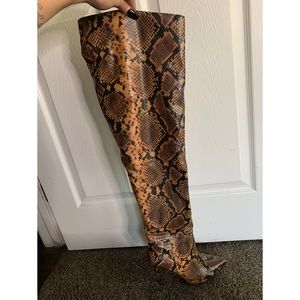 SOLD Harlow Snakeskin Steve Madden Boots